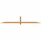Ekena Millwork Eugene Smooth Timber Gable Bracket, Western Red Cedar, 96"W x 16"H x 3 1/2"D x 3 1/2"F, 4/12 Pitch GBW096X16X0404EUG00SWR - alternate 1
